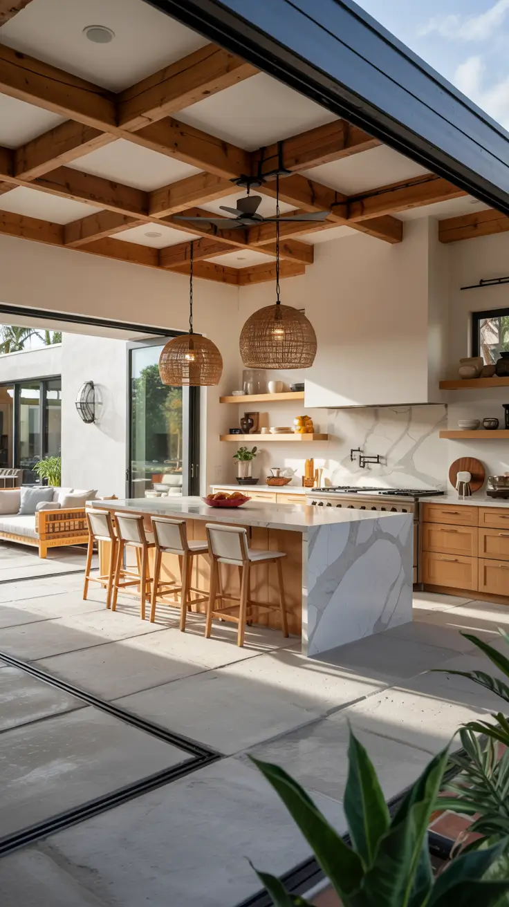 Indoor-Outdoor Living Room 2026: Modern Design Ideas with Sliding Doors & Decks