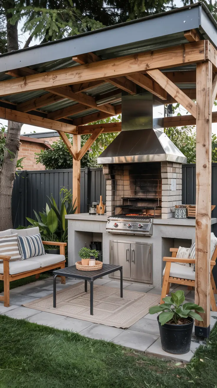 Outdoor BBQ Area with Roof 2026: Covered Ideas for Stylish & Budget-Friendly Backyards