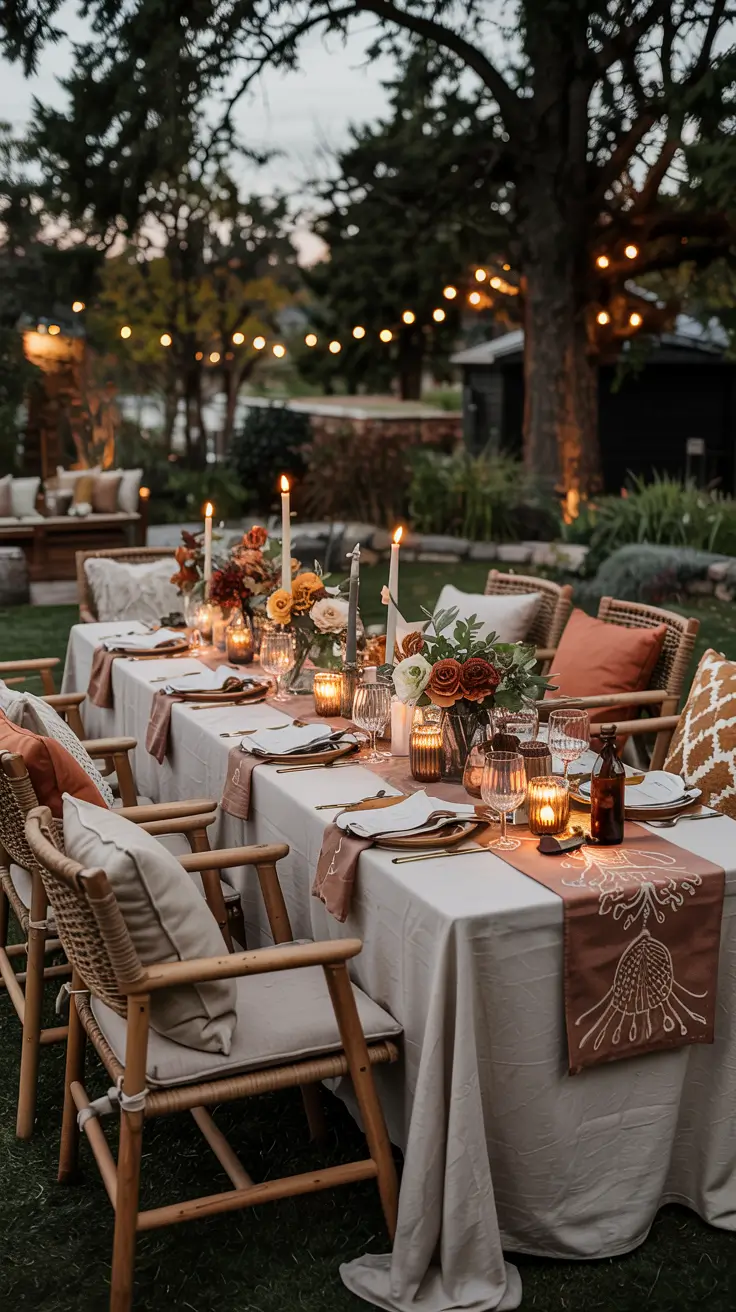 Outdoor Dinner Parties 2026: Elegant Tablescapes, Food & Summer Night Ideas