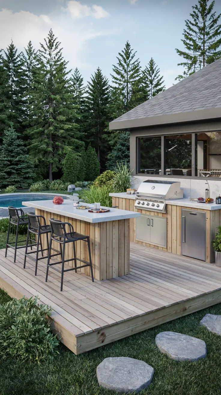 Outdoor Kitchen and Bar Ideas 2026: Modern, Budget-Friendly & Poolside Designs