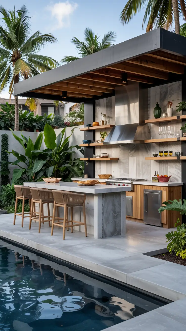 Outdoor Kitchen and Bar Ideas 2026: Modern, Budget-Friendly & Poolside Designs