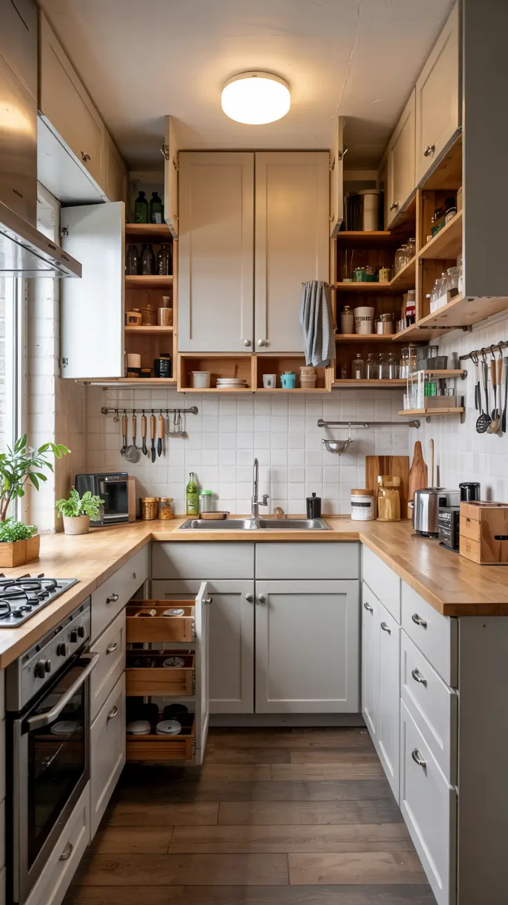 Tiny Kitchens Ideas 2026: Smart Storage, Layouts & Space-Saving Designs