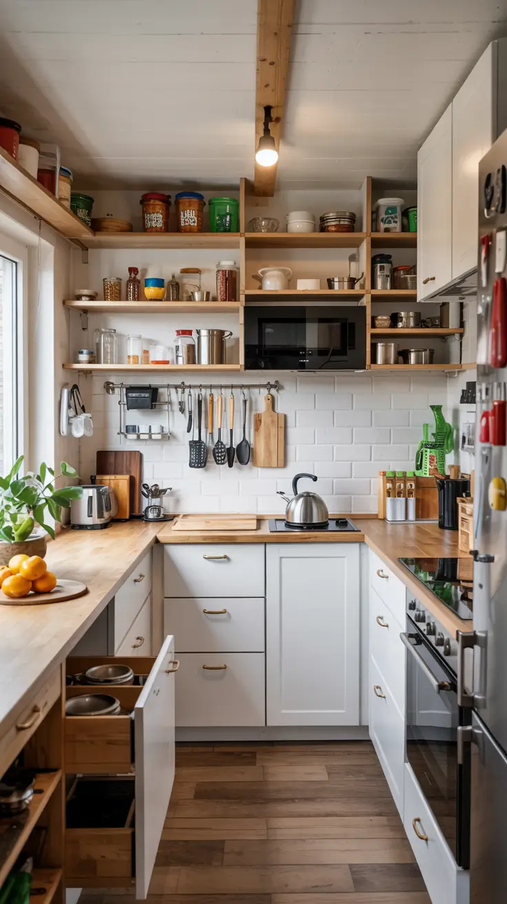 Tiny Kitchens Ideas 2026: Smart Storage, Layouts & Space-Saving Designs