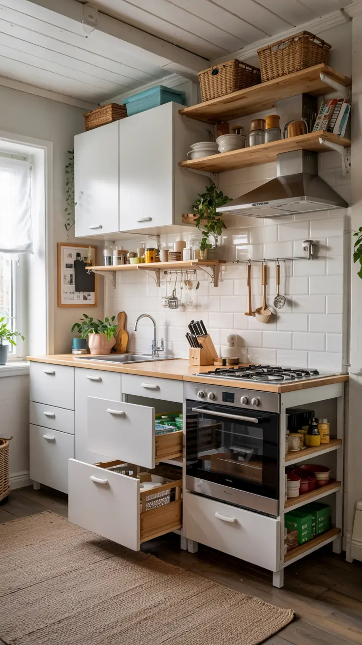 Tiny Kitchens Ideas 2026: Smart Storage, Layouts & Space-Saving Designs