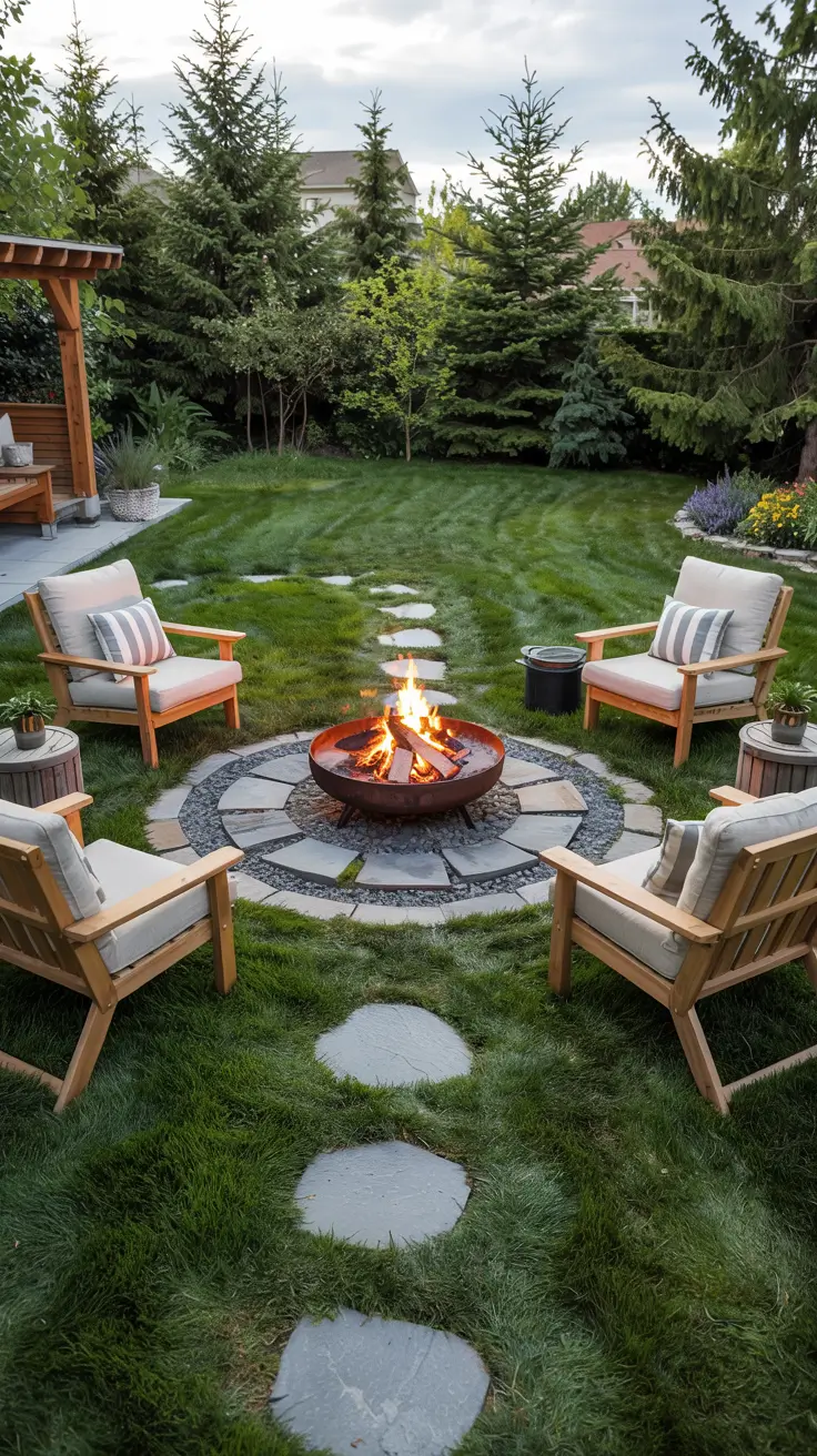 Yard Fire Pit Ideas 2026: Simple, DIY & Cozy Outdoor Seating Areas