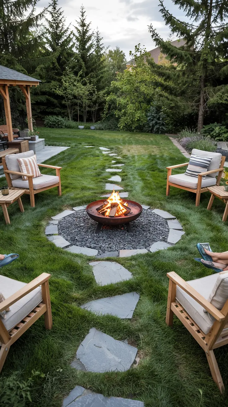 Yard Fire Pit Ideas 2026: Simple, DIY & Cozy Outdoor Seating Areas