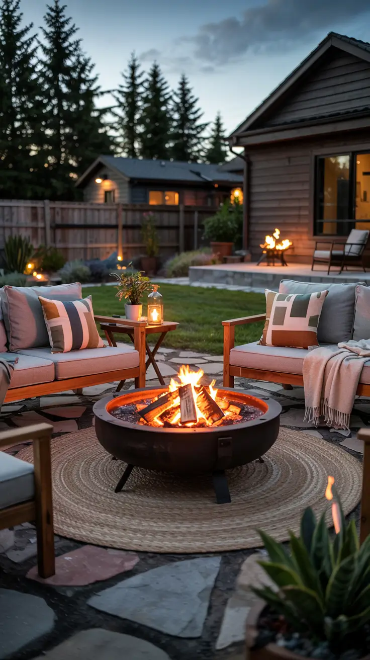 Backyard Lounge Ideas 2026: Cozy Fire Pit & Outdoor Living Area Designs