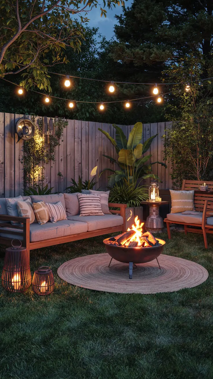 Backyard Lounge Ideas 2026: Cozy Fire Pit & Outdoor Living Area Designs