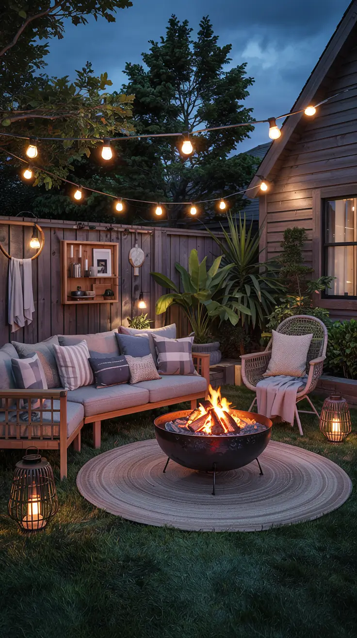 Backyard Lounge Ideas 2026: Cozy Fire Pit & Outdoor Living Area Designs