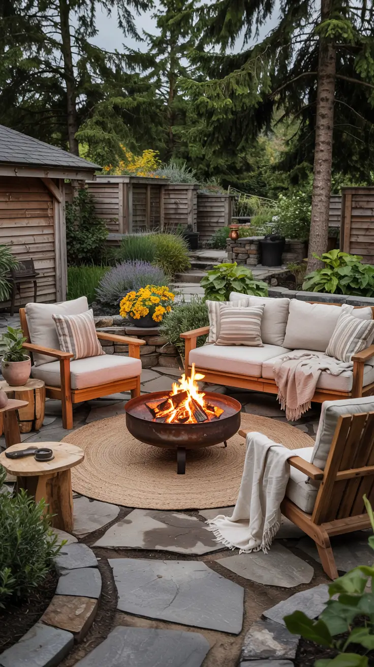 Backyard Lounge Ideas 2026: Cozy Fire Pit & Outdoor Living Area Designs