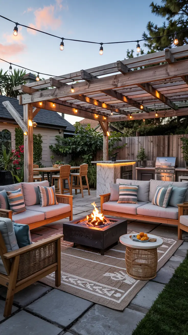 Backyard Lounge Ideas 2026: Cozy Fire Pit & Outdoor Living Area Designs