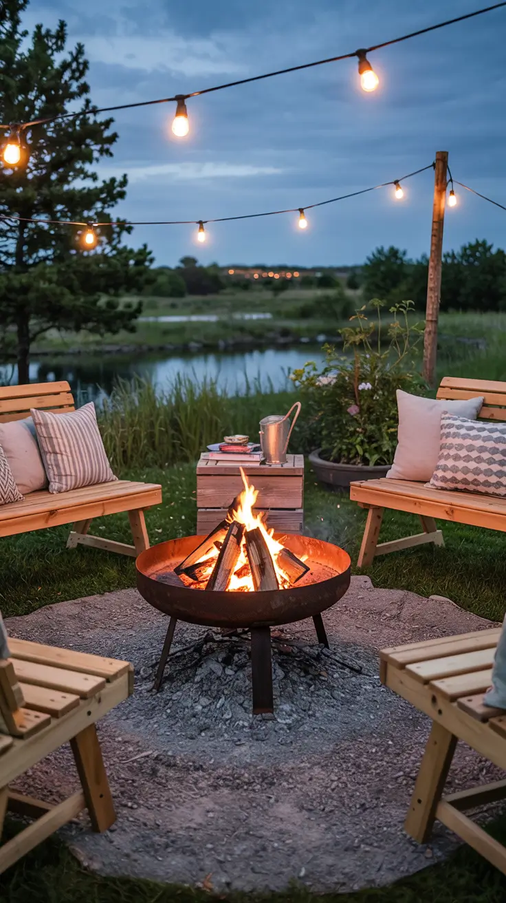 Backyard Lounge Ideas 2026: Cozy Fire Pit & Outdoor Living Area Designs