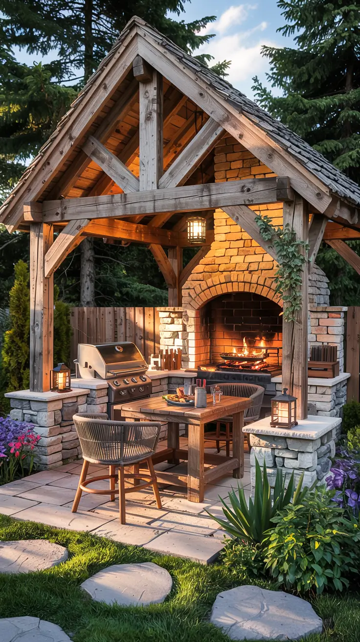 BBQ Area with Gazebo 2026: Stylish Outdoor Backyard Grill Ideas