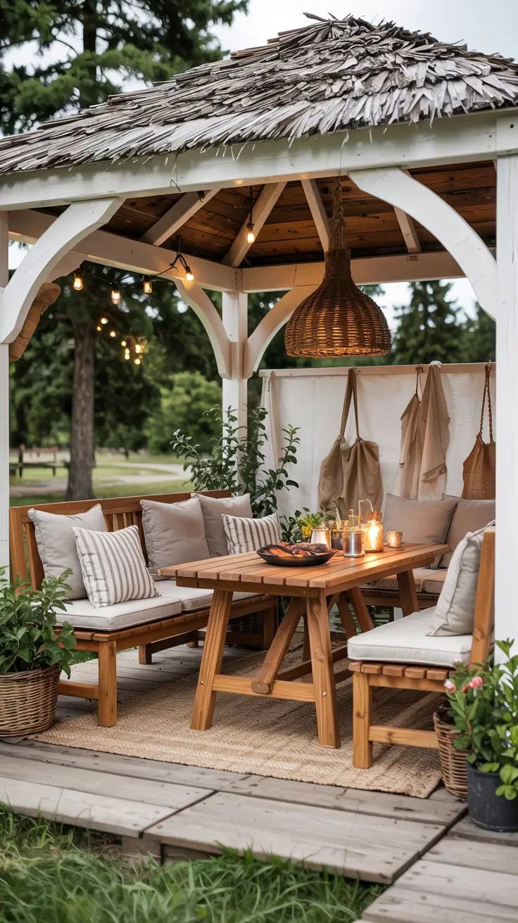 BBQ Area with Gazebo 2026: Stylish Outdoor Backyard Grill Ideas