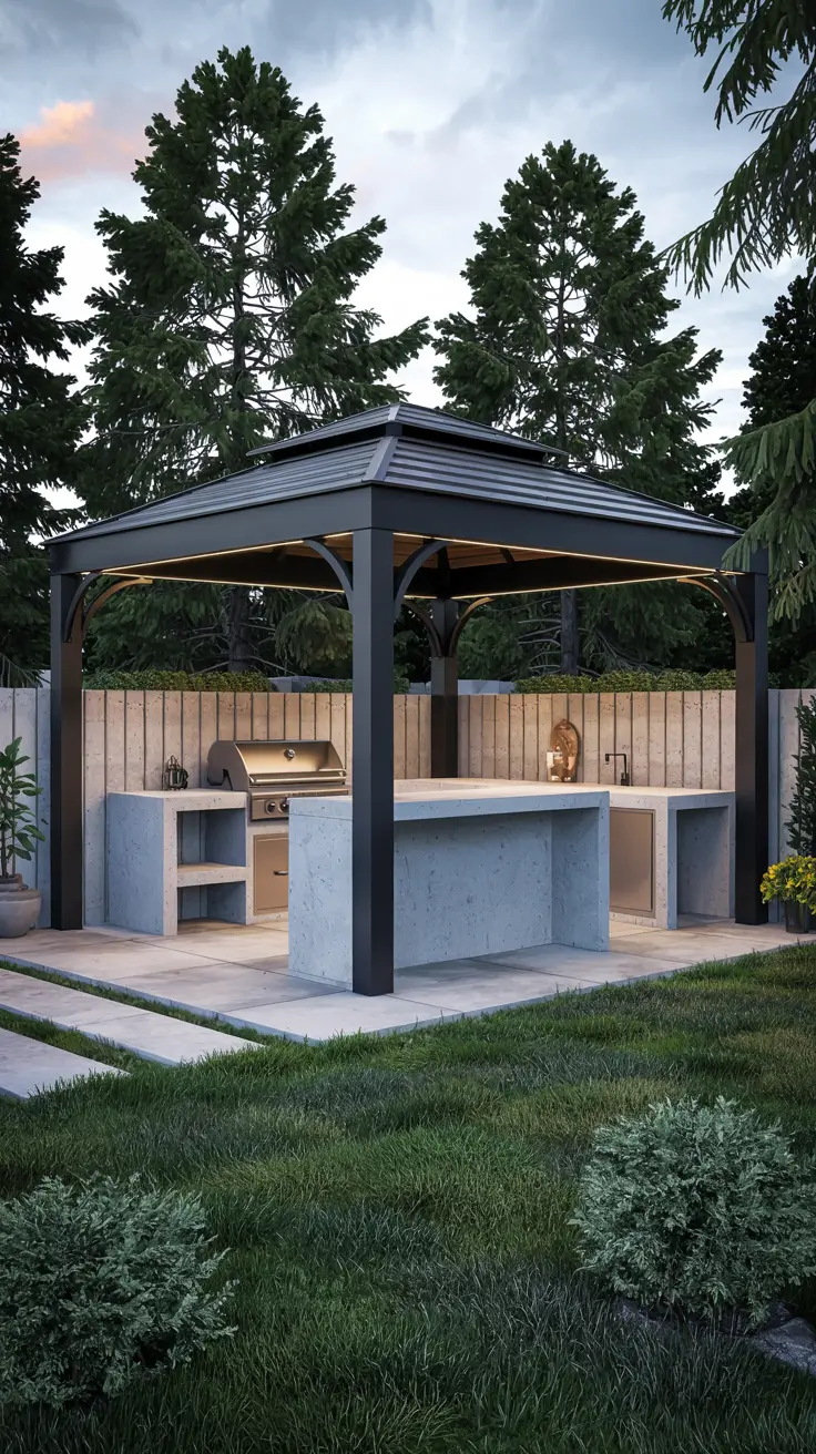 BBQ Area with Gazebo 2026: Stylish Outdoor Backyard Grill Ideas