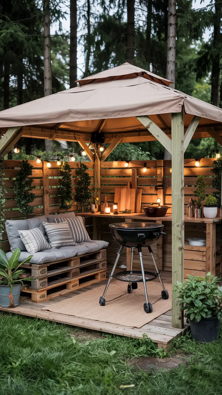 BBQ Area with Gazebo 2026: Stylish Outdoor Backyard Grill Ideas