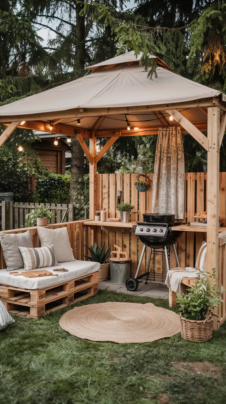 BBQ Area with Gazebo 2026: Stylish Outdoor Backyard Grill Ideas