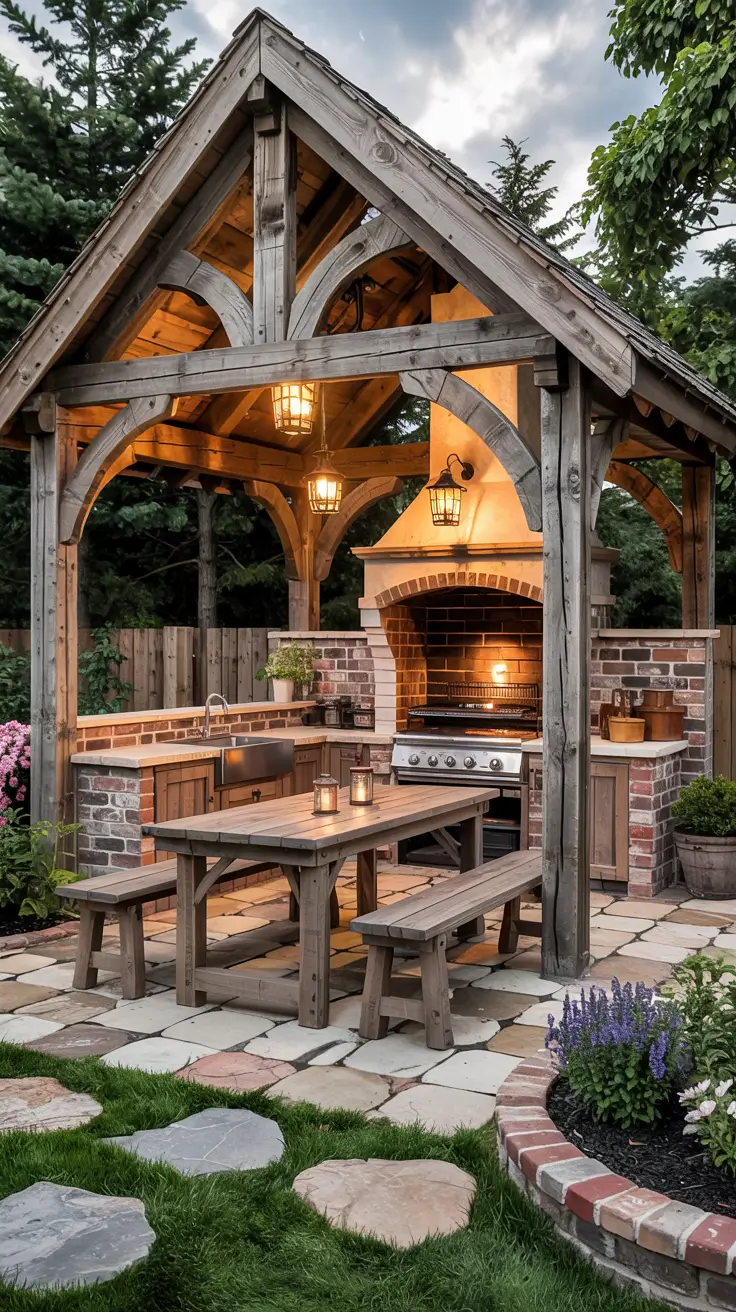 BBQ Area with Gazebo 2026: Stylish Outdoor Backyard Grill Ideas