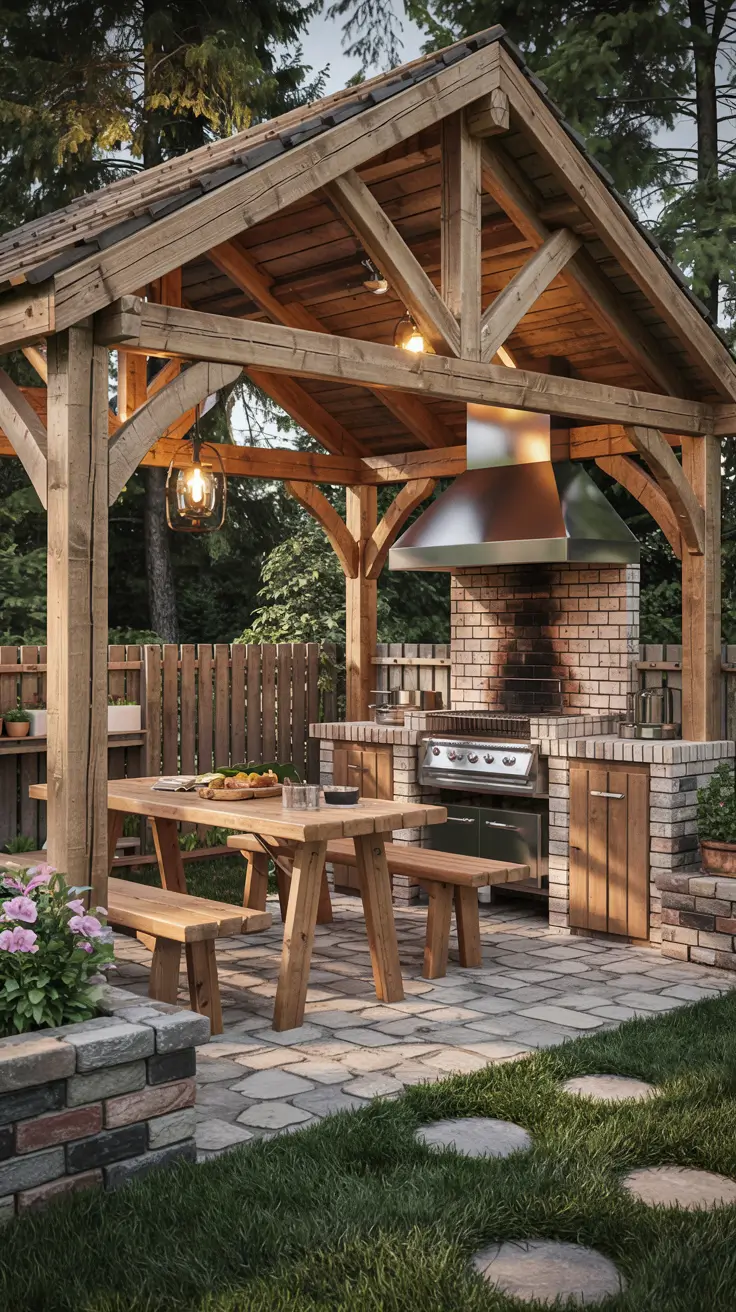 BBQ Area with Gazebo 2026: Stylish Outdoor Backyard Grill Ideas