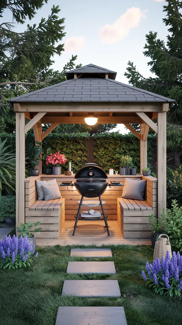 BBQ Area with Gazebo 2026: Stylish Outdoor Backyard Grill Ideas