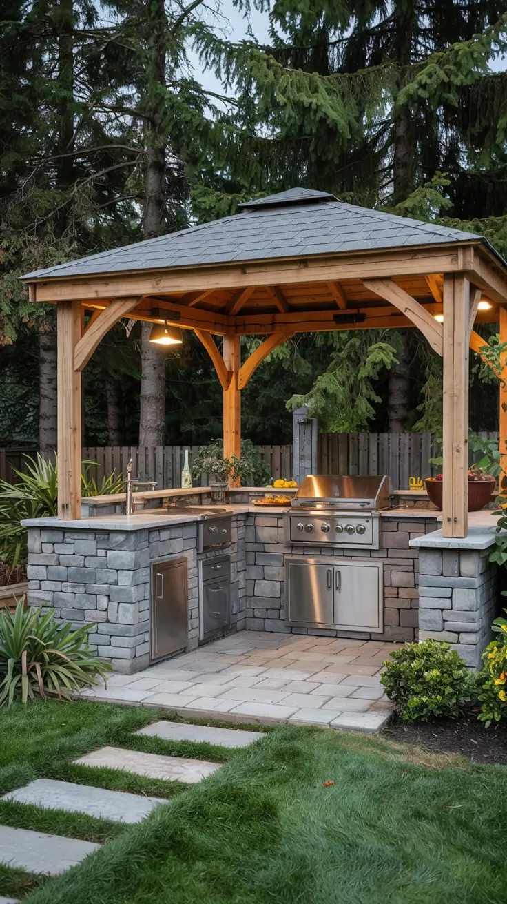 Outdoor Kitchen with a Gazebo 2026: Backyard Design & Covered Patio Ideas