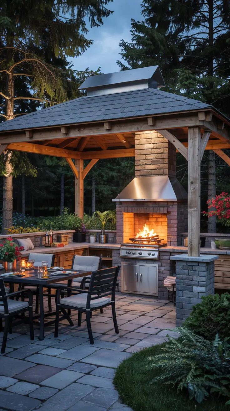 Outdoor Kitchen with a Gazebo 2026: Backyard Design & Covered Patio Ideas