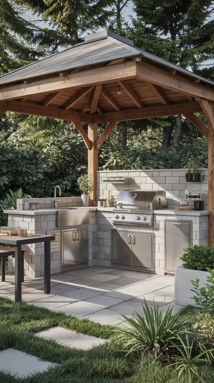 Outdoor Kitchen with a Gazebo 2026: Backyard Design & Covered Patio Ideas