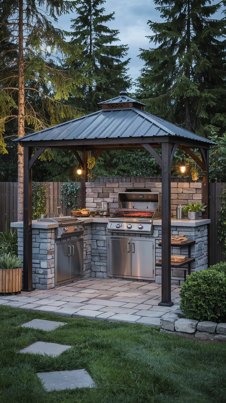 Outdoor Kitchen with a Gazebo 2026: Backyard Design & Covered Patio Ideas