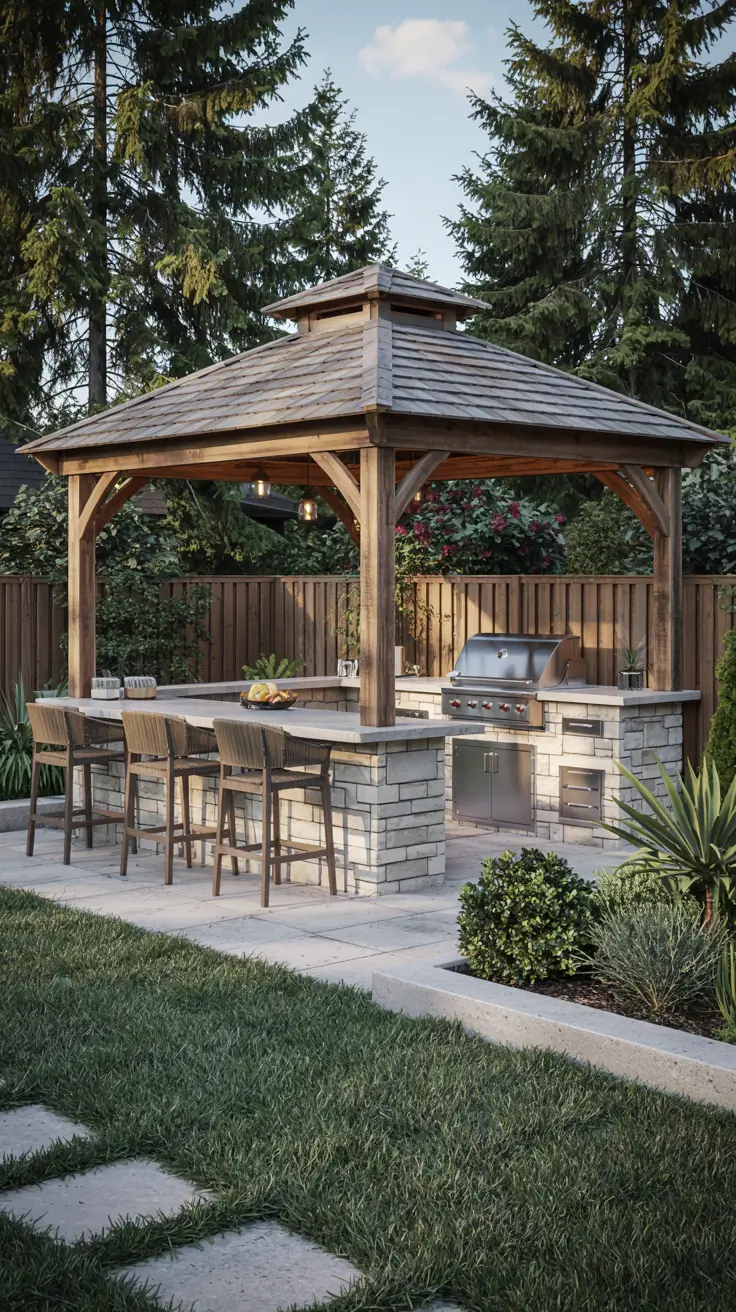 Outdoor Kitchen with a Gazebo 2026: Backyard Design & Covered Patio Ideas