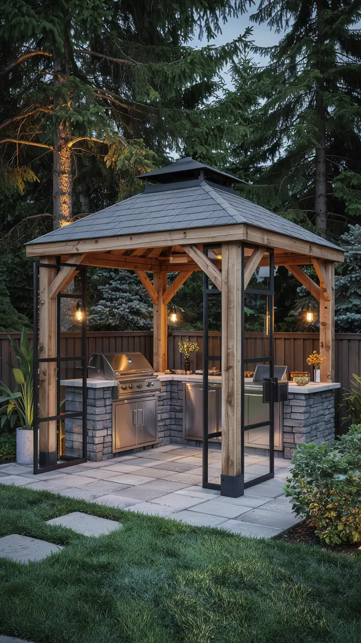 Outdoor Kitchen with a Gazebo 2026: Backyard Design & Covered Patio Ideas