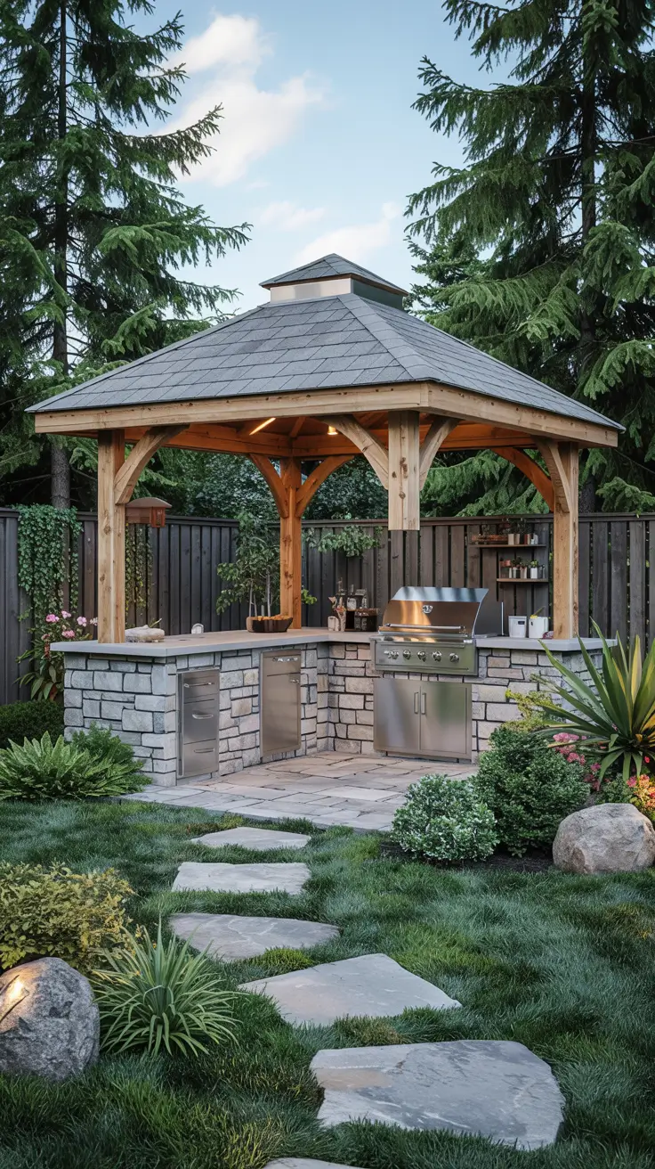 Outdoor Kitchen with a Gazebo 2026: Backyard Design & Covered Patio Ideas