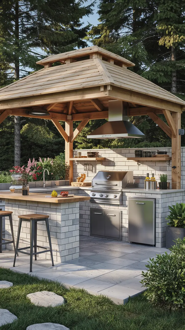 Outdoor Kitchen with a Gazebo 2026: Backyard Design & Covered Patio Ideas