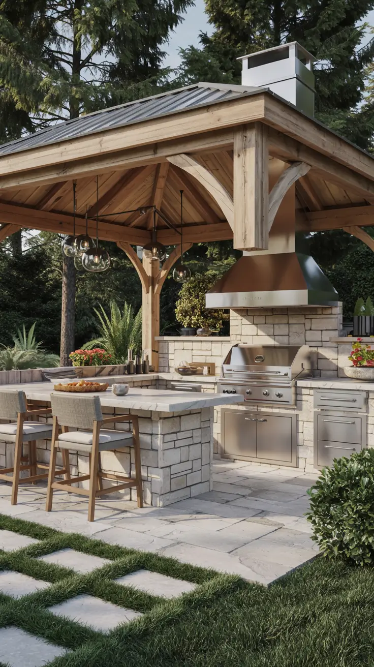 Outdoor Kitchen with a Gazebo 2026: Backyard Design & Covered Patio Ideas