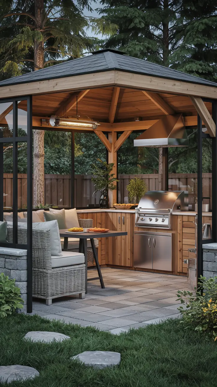 Outdoor Kitchen with a Gazebo 2026: Backyard Design & Covered Patio Ideas