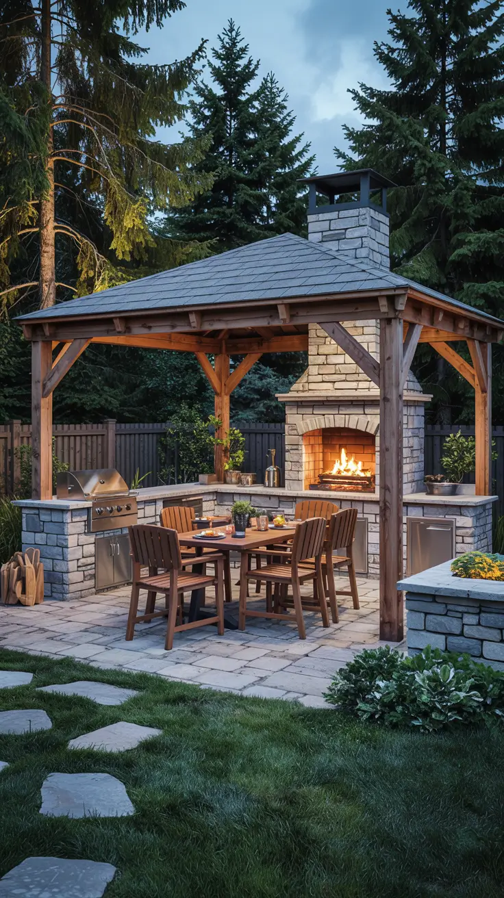 Outdoor Kitchen with a Gazebo 2026: Backyard Design & Covered Patio Ideas