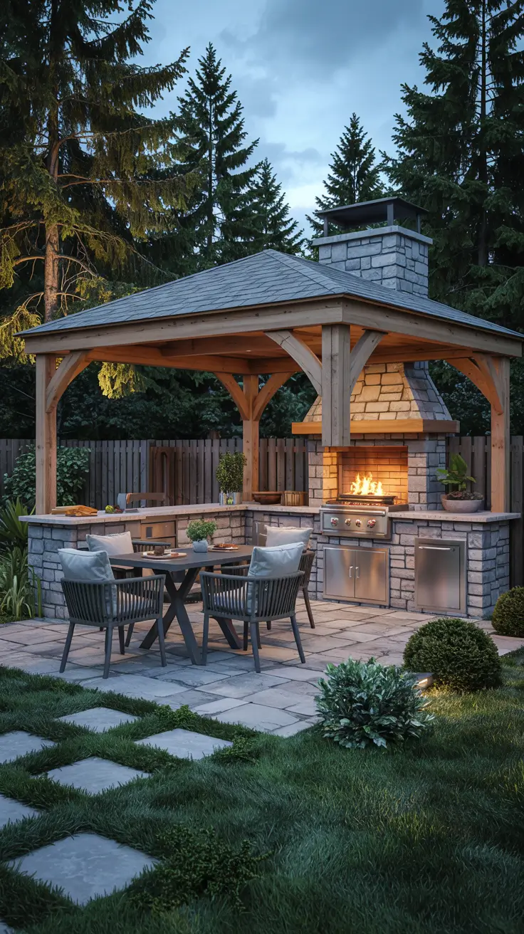 Outdoor Kitchen with a Gazebo 2026: Backyard Design & Covered Patio Ideas