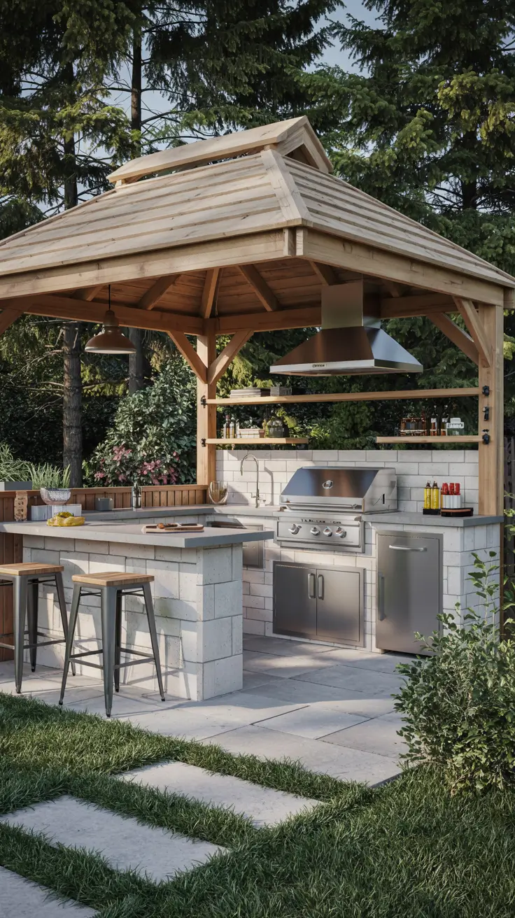 Outdoor Kitchen with a Gazebo 2026: Backyard Design & Covered Patio Ideas