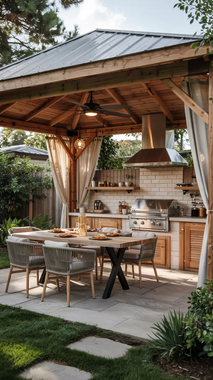 Outdoor Kitchen with a Gazebo 2026: Backyard Design & Covered Patio Ideas