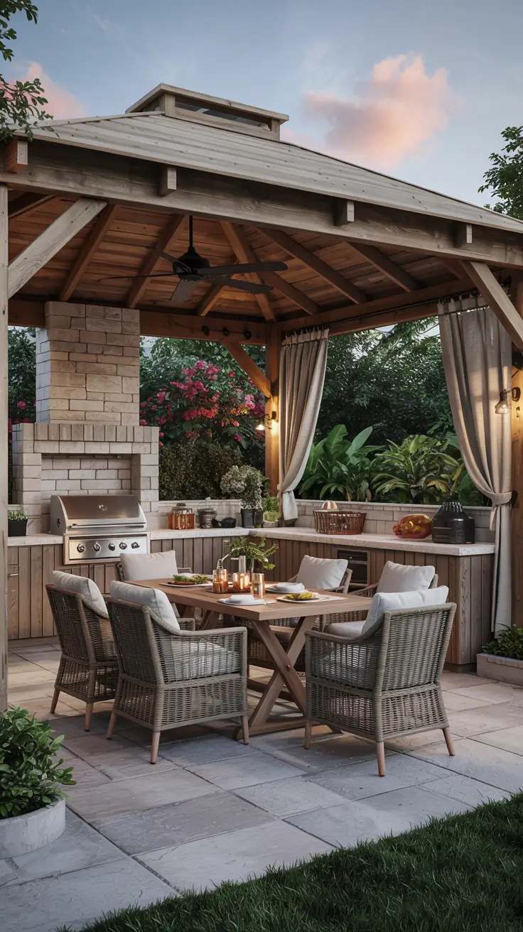 Outdoor Kitchen with a Gazebo 2026: Backyard Design & Covered Patio Ideas