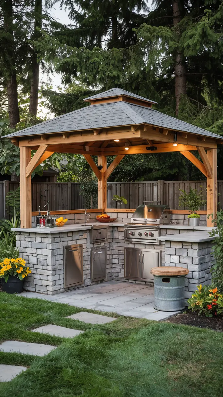 Outdoor Kitchen with a Gazebo 2026: Backyard Design & Covered Patio Ideas