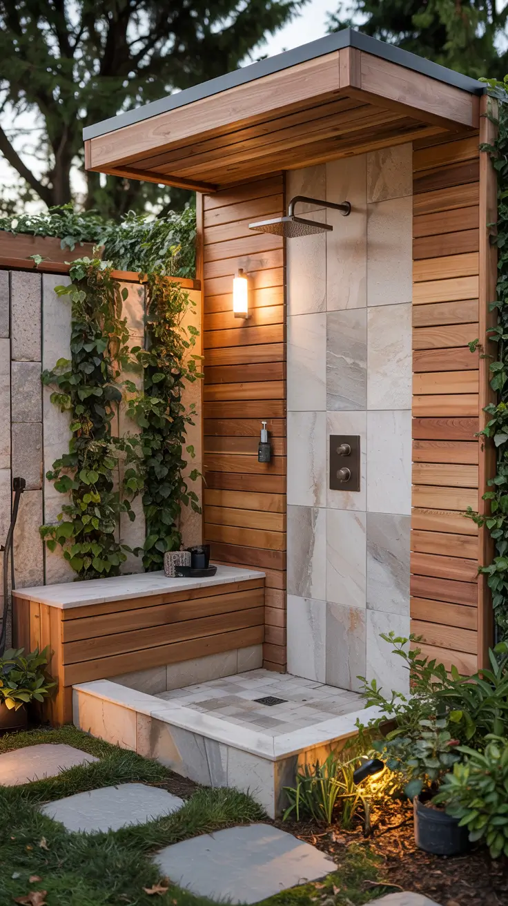 Outdoor Shower Ideas 2026: Private, Tropical & Modern Backyard Inspirations