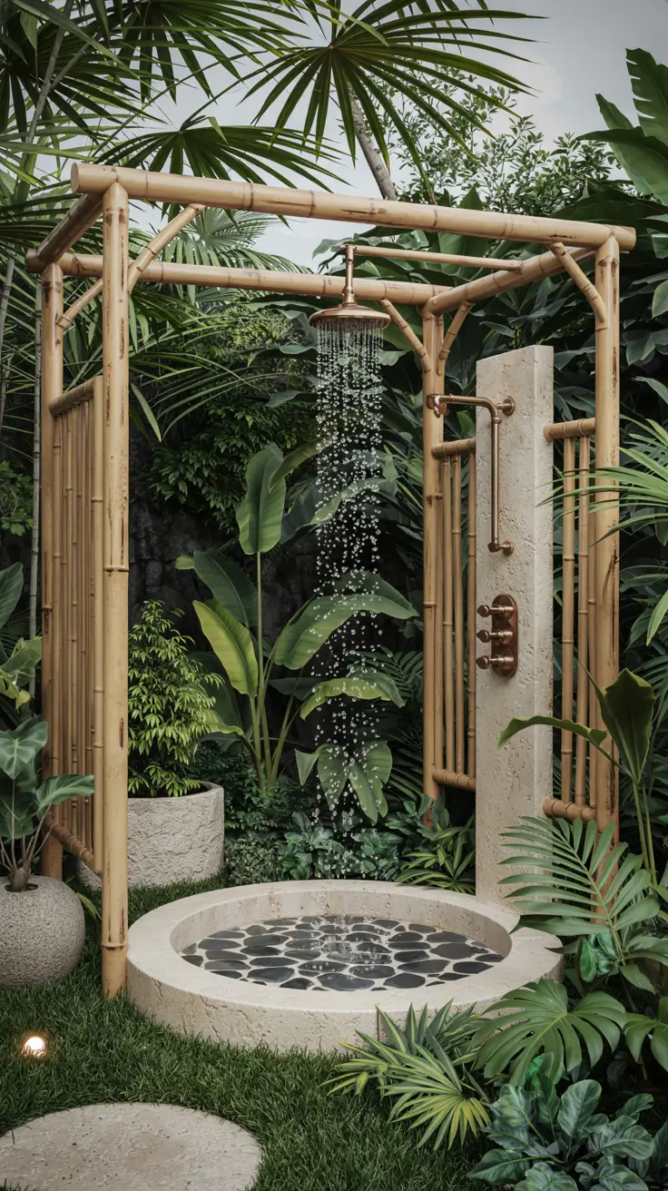 Outdoor Shower Ideas 2026: Private, Tropical & Modern Backyard Inspirations