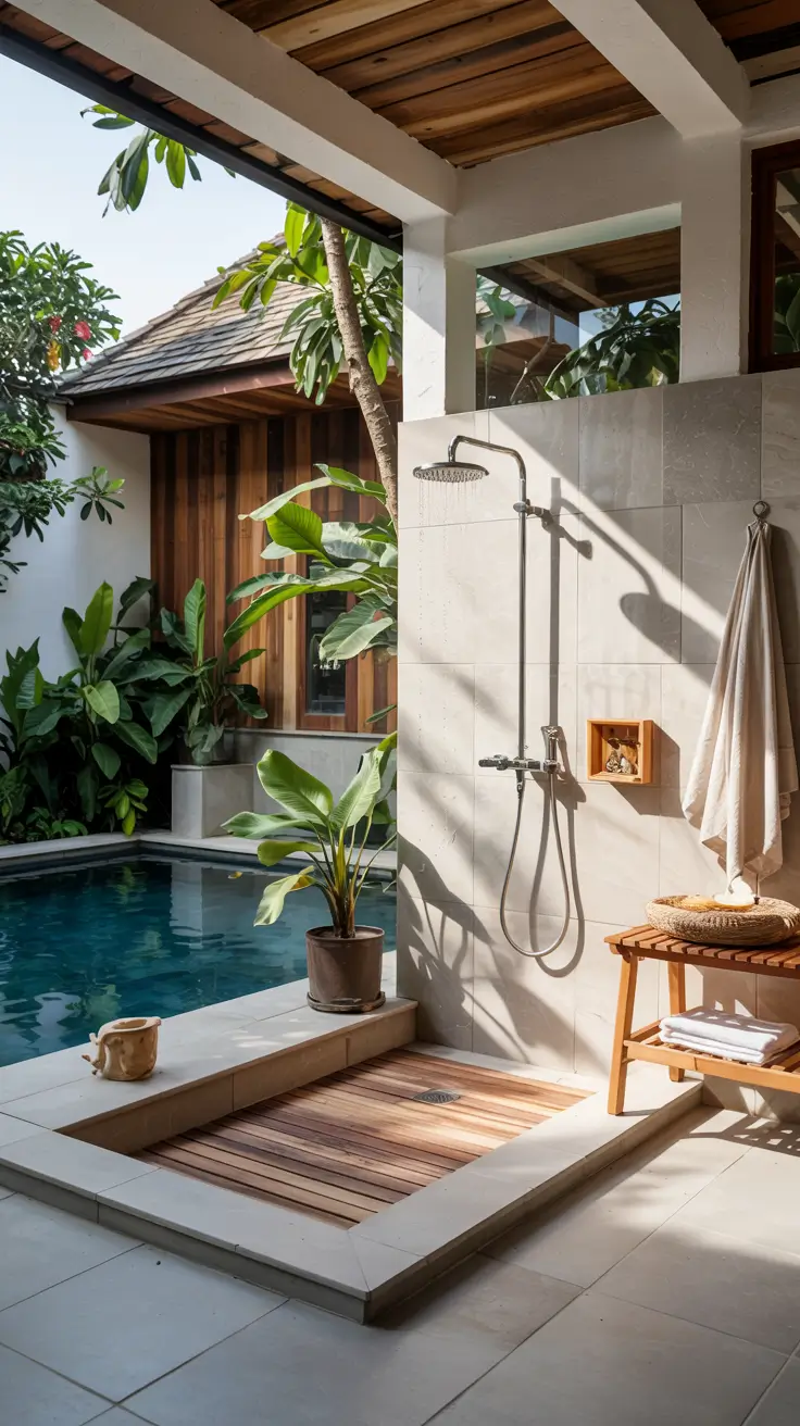 Outdoor Shower Ideas 2026: Private, Tropical & Modern Backyard Inspirations