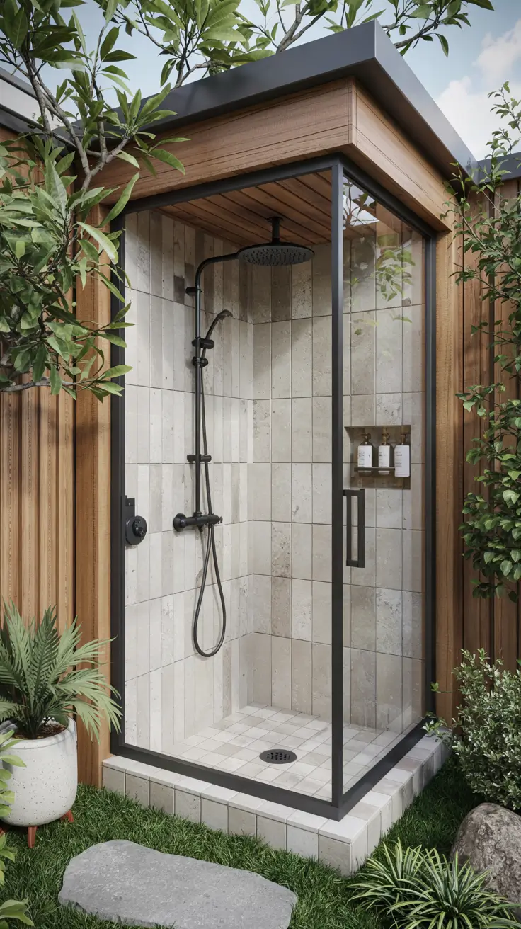 Outdoor Shower Ideas 2026: Private, Tropical & Modern Backyard Inspirations