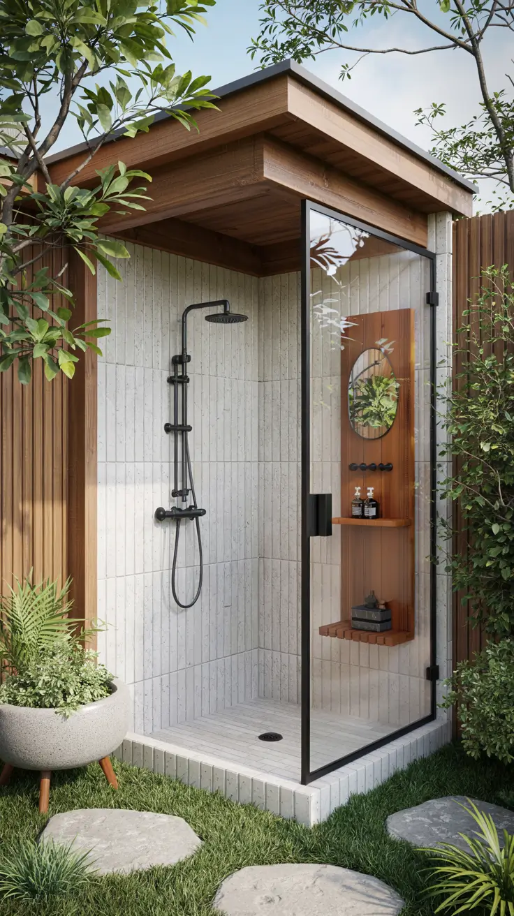 Outdoor Shower Ideas 2026: Private, Tropical & Modern Backyard Inspirations