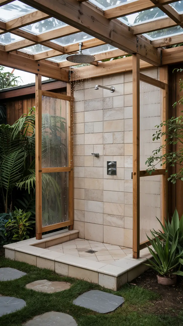 Outdoor Shower Ideas 2026: Private, Tropical & Modern Backyard Inspirations