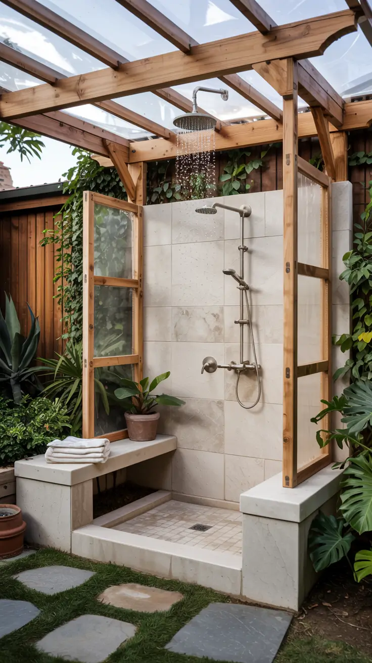 Outdoor Shower Ideas 2026: Private, Tropical & Modern Backyard Inspirations