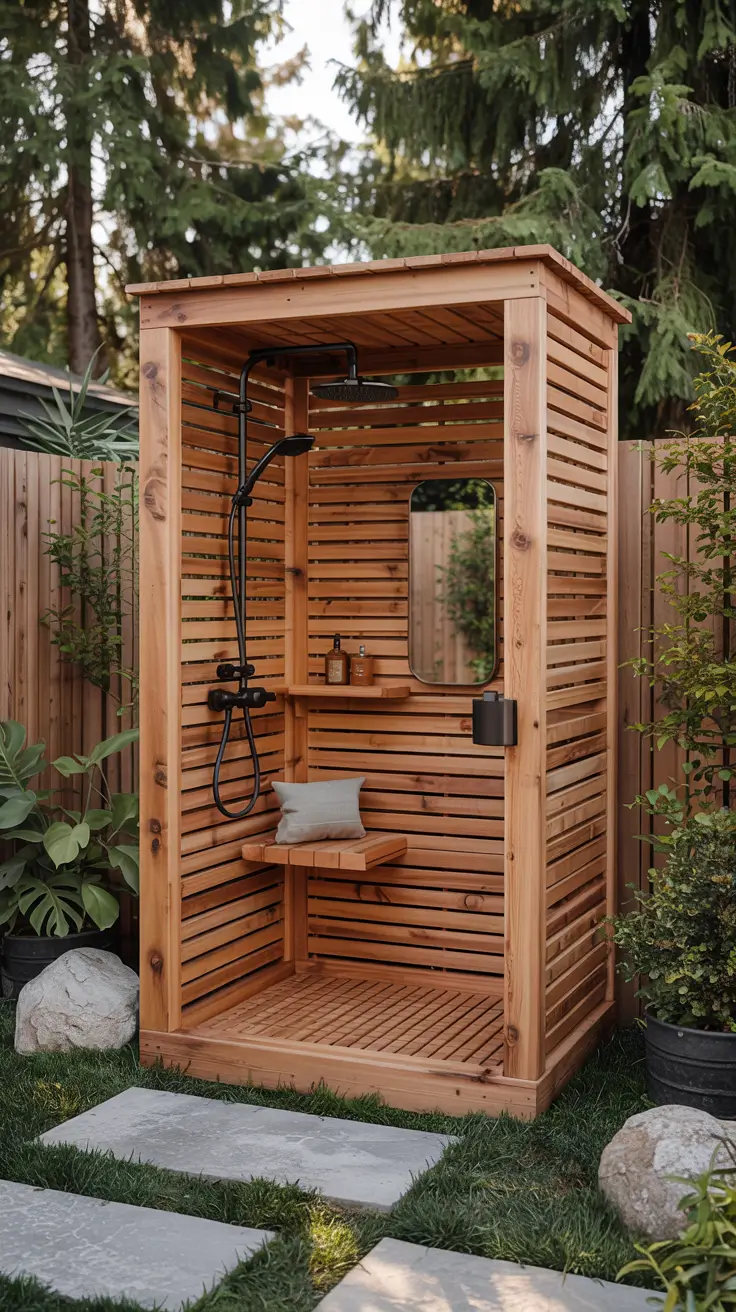 Outdoor Shower Ideas 2026: Private, Tropical & Modern Backyard Inspirations