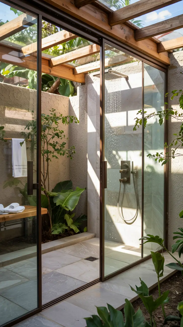 Outdoor Shower Ideas 2026: Private, Tropical & Modern Backyard Inspirations