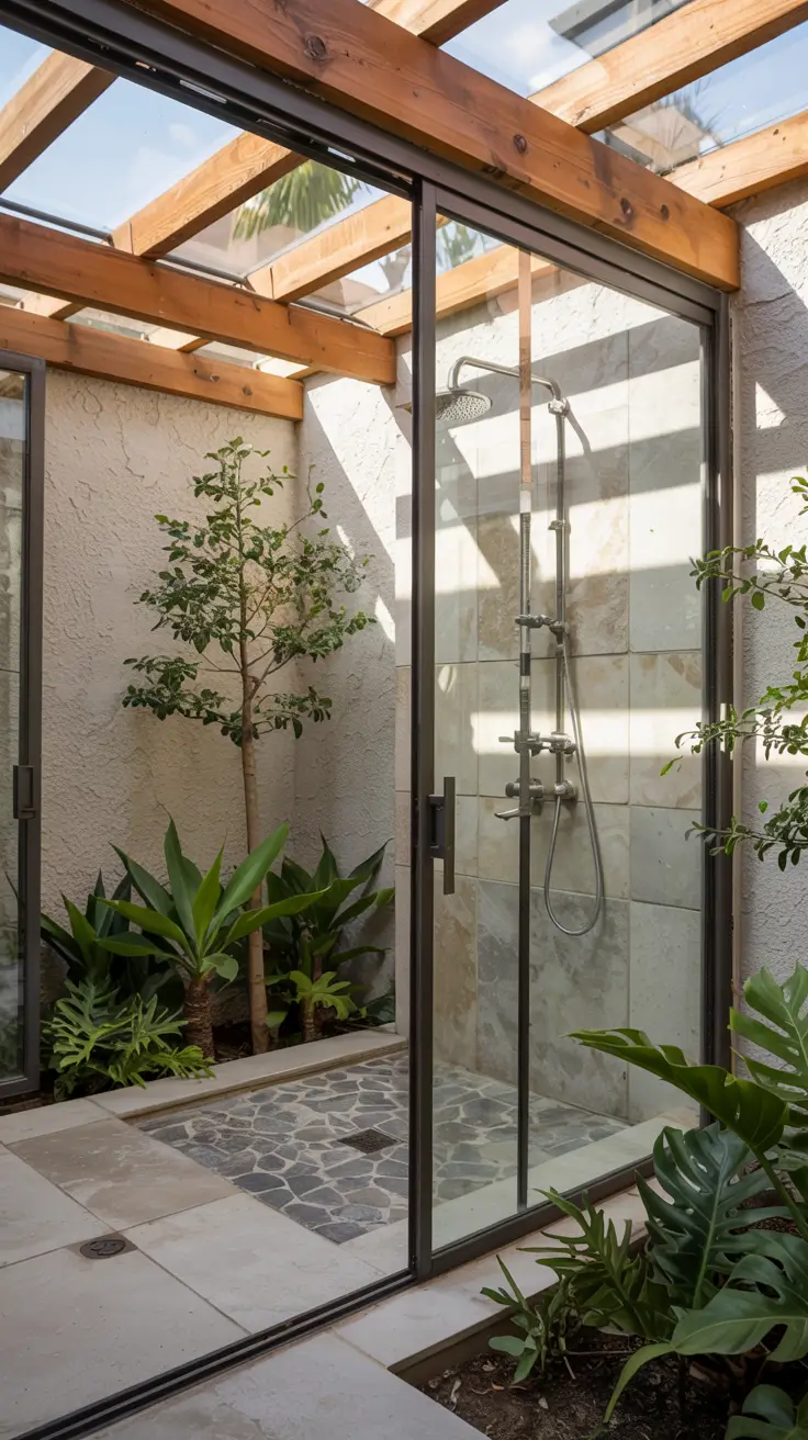 Outdoor Shower Ideas 2026: Private, Tropical & Modern Backyard Inspirations